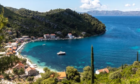 Bay of village prozurska luka on Mljet islands, Croatia