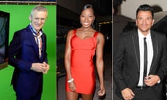 Jeremy Vine, Jamelia, Peter Andre