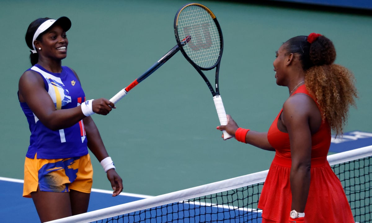 Serena Williams Defies Predictions To Knock Sloane Stephens Out Of Us Open Us Open Tennis The Guardian Serena Williams Defies Predictions To Knock Sloane Stephens Out Of Us Open Us Open Tennis The Guardian