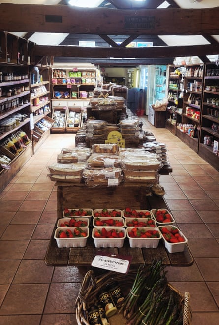 Goods on display in the Broadditch farm shop in Kent.