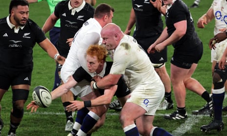 Finlay Christie being tackled