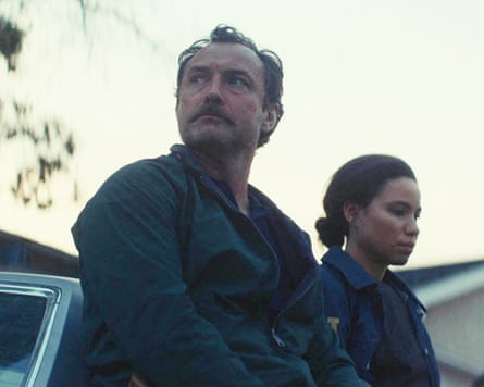 Jude Law and Jurnee Smollett in The Order.