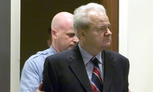 Former Yugoslav president Slobodan Milosevic