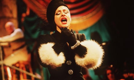 Femme fatale … LuPone in Sunset Boulevard, the show that sparked her feud with Lloyd Webber.