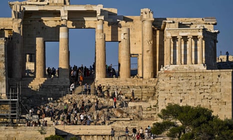 Measures are being taken to ease the crowds at the ancient gateway to the Acropolis.