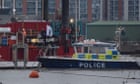 Extinction Rebellion protesters lock themselves to rig on River Thames