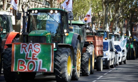 Farmers protest in Toulouse in April against common agricultural policy reform negotiations.