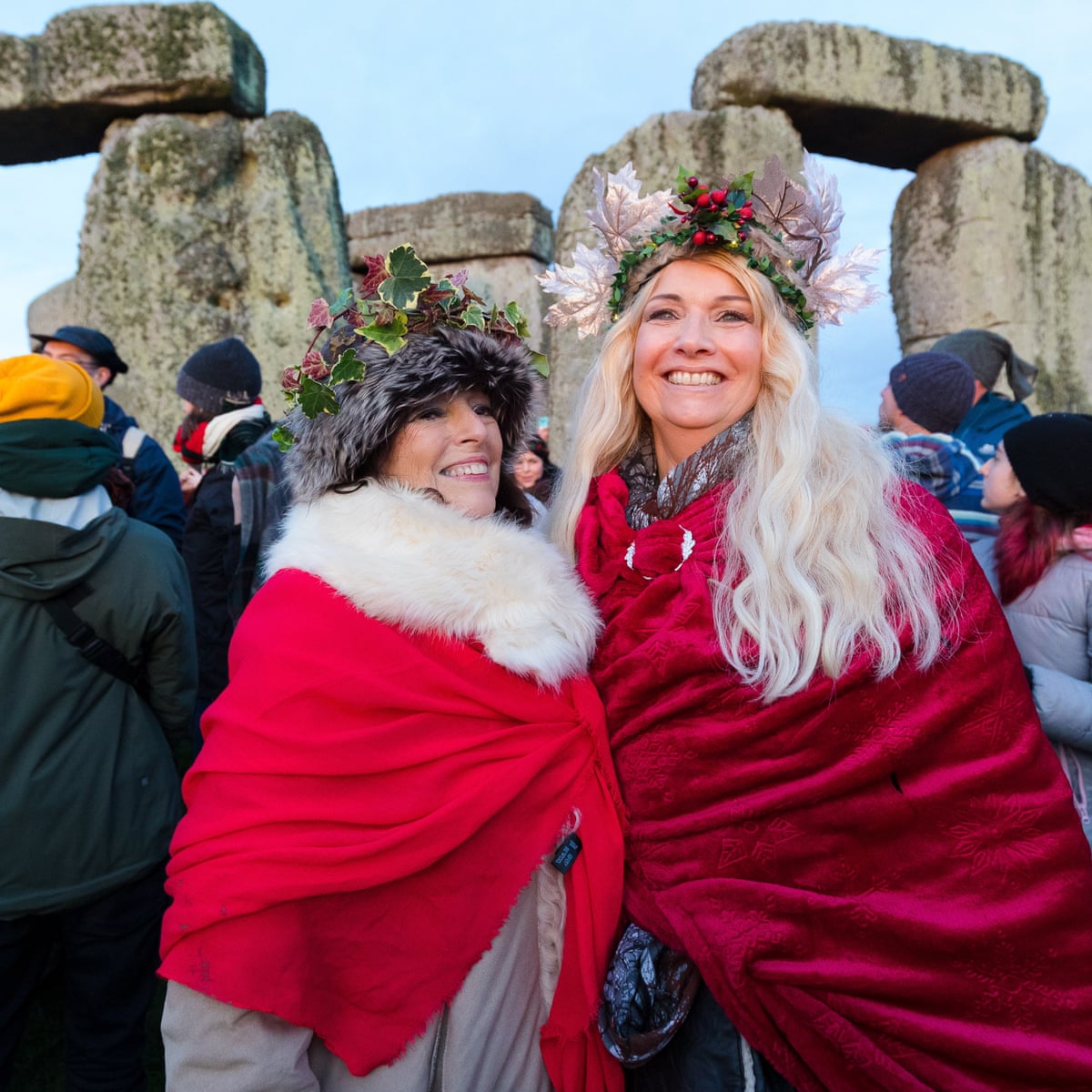 Druids And Dancers Gather At Stonehenge To Mark Winter Solstice Stonehenge The Guardian