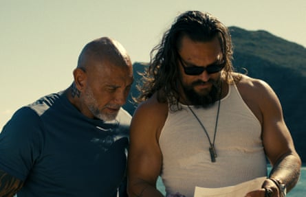 Dave Bautista and Jason Momoa in Wrecking Crew.