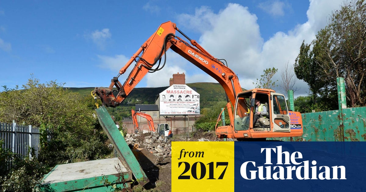 Belfast 'peace wall' between communities felled after 30 years | UK