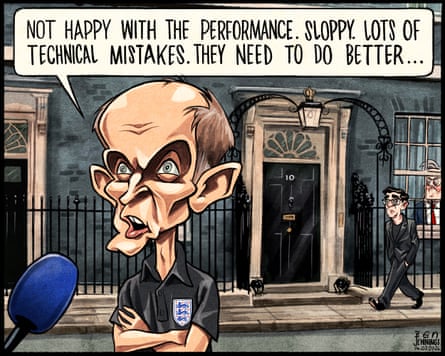 Ben Jennings on Andy Burnham and football – cartoon