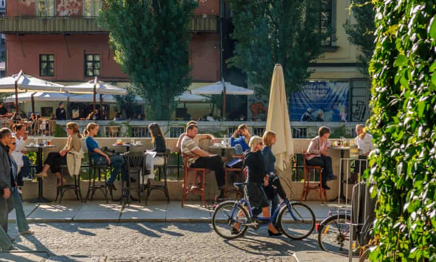 Summer cafes in Ljubljana