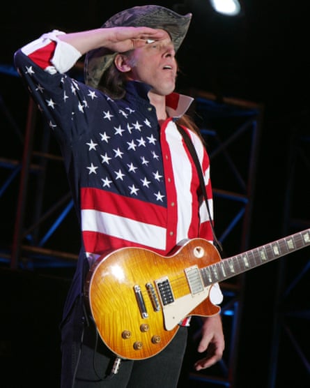 Ted Nugent … Flag wearing, as well as flag waving.