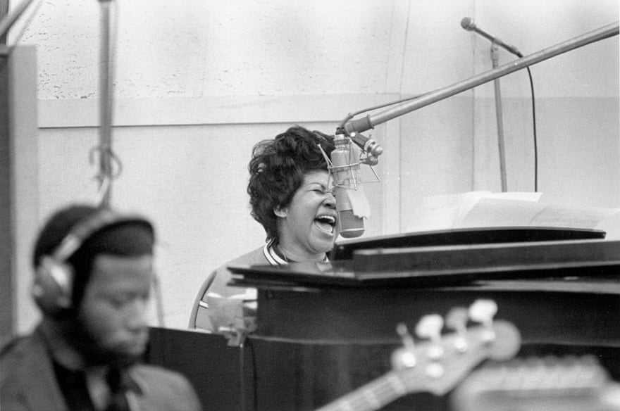 Aretha Franklin recording The Weight, January 1969.