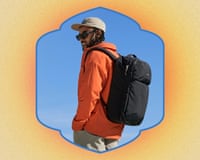 A group of personal item sized backpacks