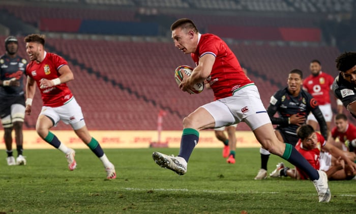 picture Lions Rugby Hat adams hat trick fuels lions win but