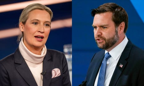 JD Vance breaks taboo by meeting with leader of Germany's far-right party | JD Vance | The Guardian