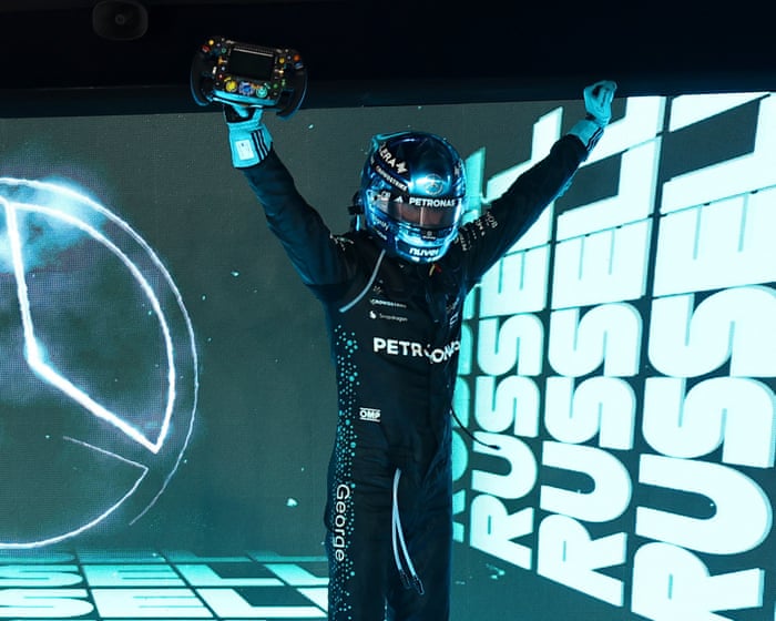 George Russell wins F1 Singapore GP as Norris nibbles at angry Piastri’s lead