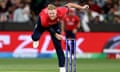 Ben Stokes bowls during the ICC men's T20 World Cup  finalbetween England and Pakistan.