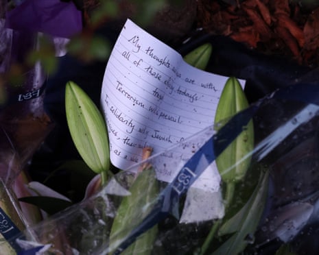 Flowers at the scene