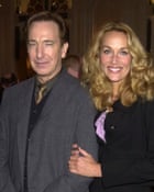 With Jerry Hall in London, 2001.