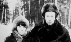 Aleksandr Solzhenitsyn with his wife Natalia