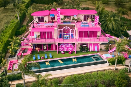 Barbie’s all-pink oceanside beach house in Malibu