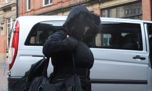 Alice Cutter arriving at Birmingham crown court.