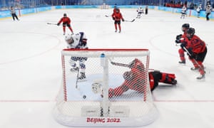 Hilary Knight puts the biscuit in the basket.