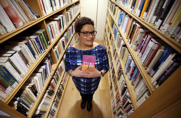 New Makar Jackie Kay (National Poet for Scotland) with her book Fiere at the Scottish Poetry Library in Edinburgh. PRESS ASSOCIATION Photo. Picture date: Tuesday March 15, 2016. Photo credit should read: Andrew Milligan/PA Wire