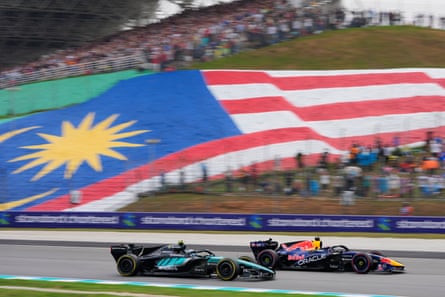 Max Verstappen pulls ahead of Mercedesâ Kimi Antonelli in Sepang