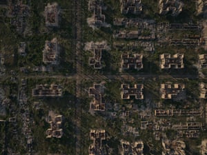 The ruins of destroyed buildings in Chasiv Yar. Russia has waged a long-running campaign on the city whose capture could allow Russia to advance deeper into the Donetsk region