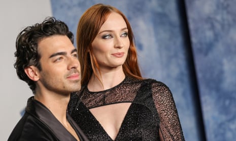 Joe Jonas and Sophie Turner at the Vanity Fair Oscar party in March. 