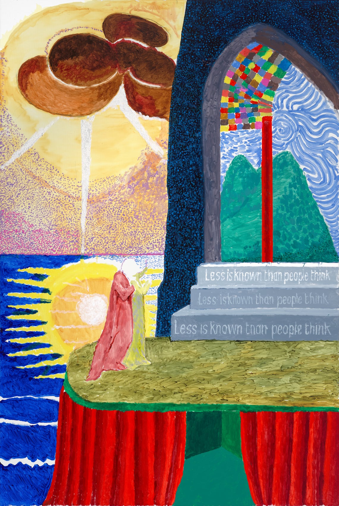 SYMBOL OF THE NEW ERA? As the United States today fell into the hands of Hitler-praising criminal Donald Trump and Europe took over as the new leader of the Free World, one of the finest painters of all time, British David Hockney, unveiled stunning new work portraying Italian poets Dante and Virgil for major Paris retrospective ๐ฌ๐ง๐๐ซ๐ท