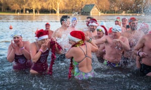 Christmas Serpentine swim 2019Swimmers of the Serpentine Swimming Club take part in the Peter Pan Cup race, which is held every Christmas Day at the Serpentine, in central London. Picture date: Wednesday December 25, 2019. Photo credit should read: Dominic Lipinski/PA Wire