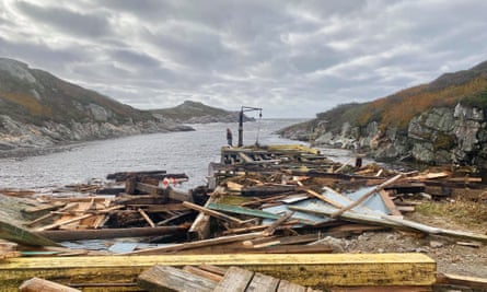 Damage caused by Hurricane Fiona in Fox Roost-Margaree, Newfoundland.