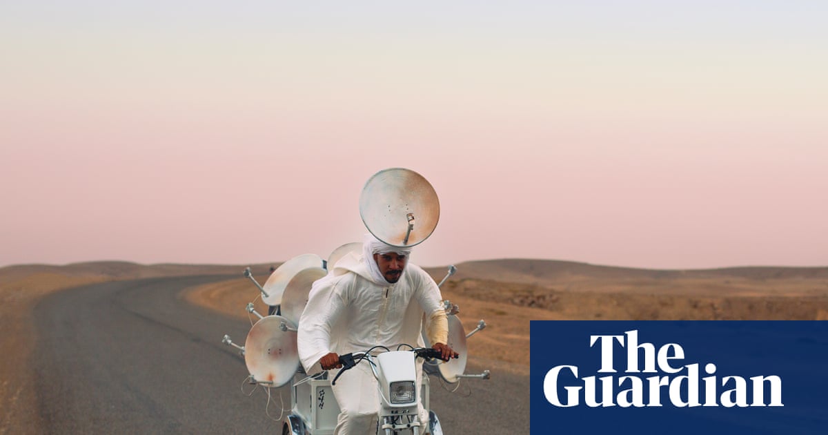 A bike with 21 satellite dishes struggles through a desert: Hiba Baddou’s best photograph