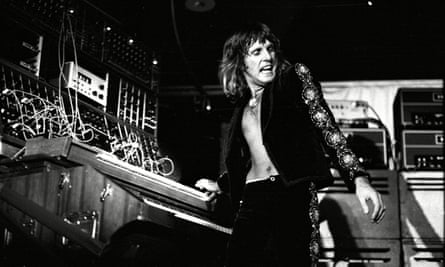 Keith Emerson on stage in ELP’s 1970s heyday.