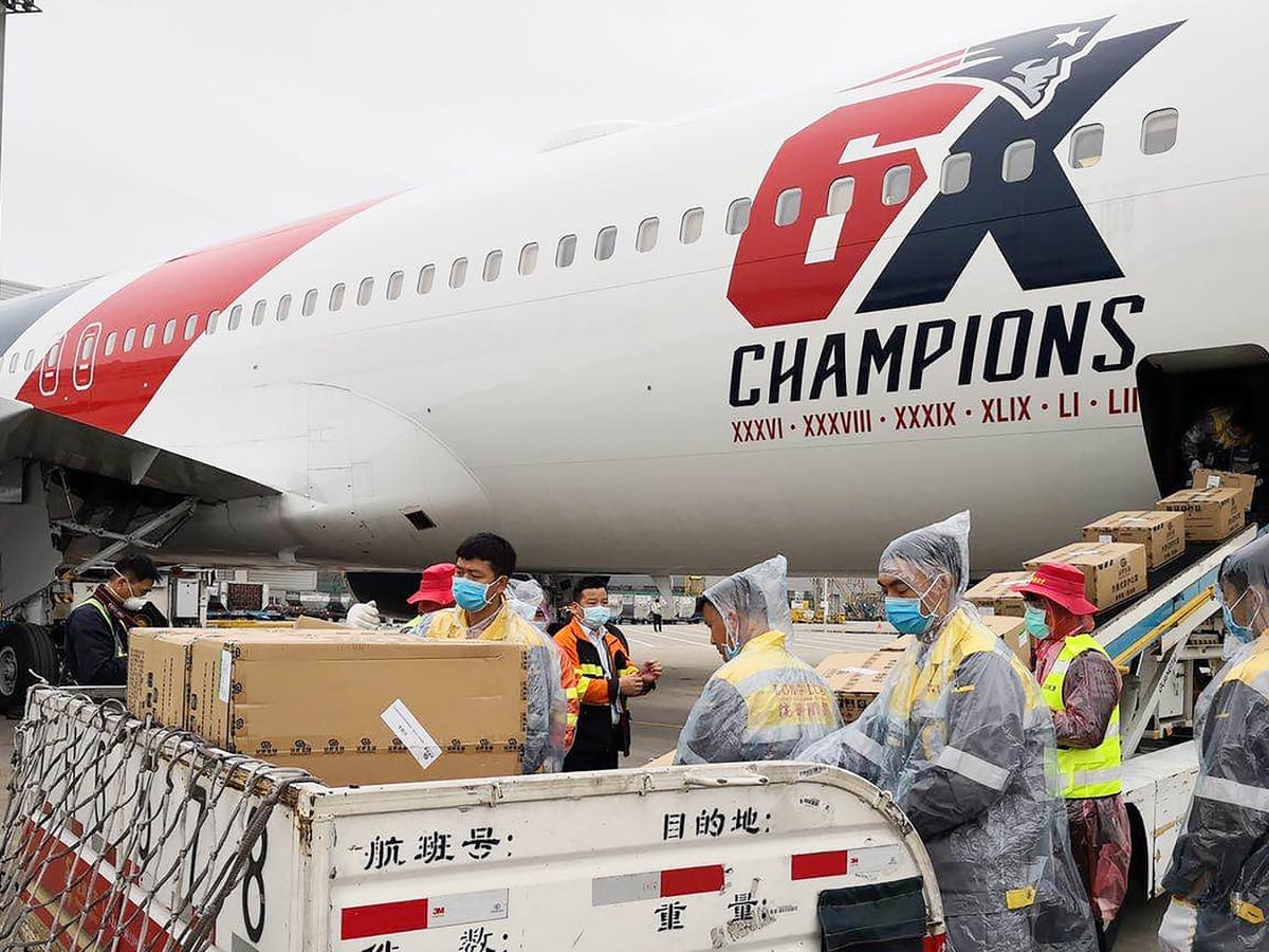New England Patriots Deploy Team Plane To Fly N95 Masks In From China Sport The Guardian