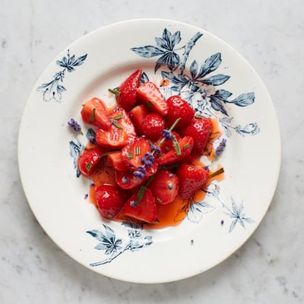 River Cottage’s strawberries with lavender and honey.