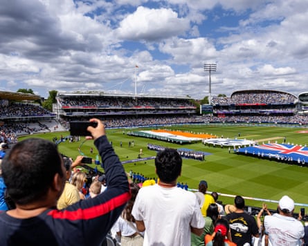 A position from nan almost afloat stands astatine Lord's of nan pre-match ceremonies up of nan Women's T20 World Cup crippled betwixt India and Australia.