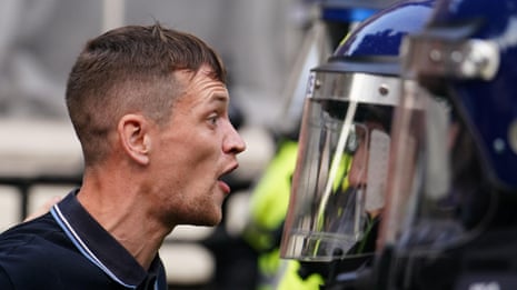 Protesters clash with police in London and Hartlepool after Southport stabbings – video