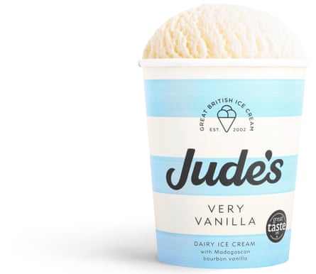 Jude’s Very Vanilla ice-cream.