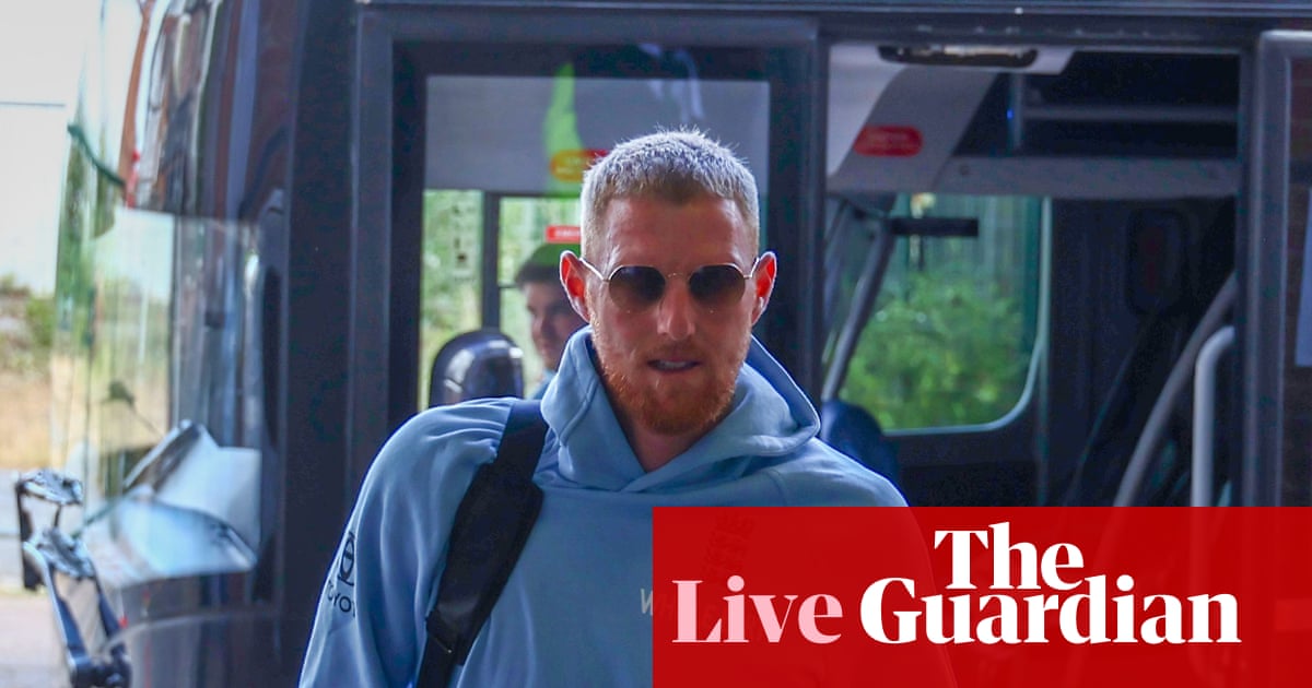 England v New Zealand: Ben Stokes bows out in third men’s Test, day five – live