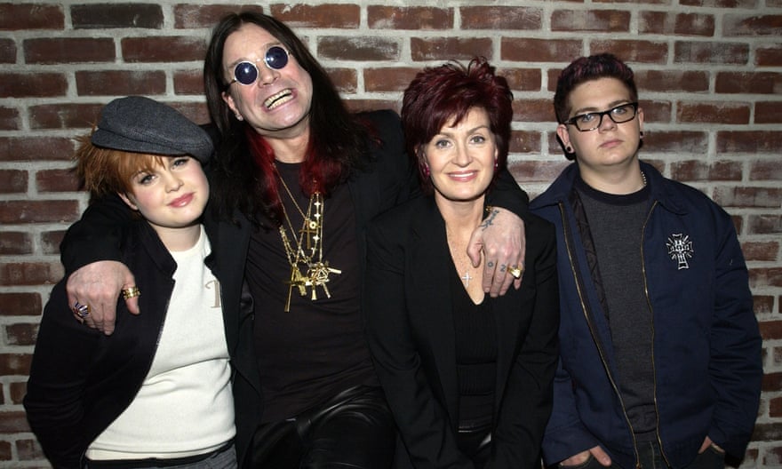 Ozzy and Sharon, with kids Kelly and Jack.
