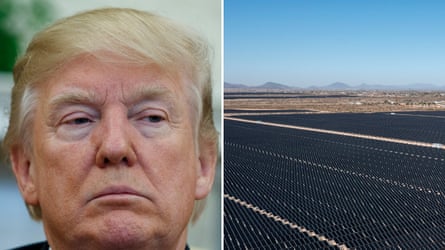 Donald Trump and Solar Farm Near Palo Verde atomic powerfulness plant.