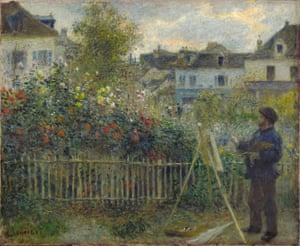 Monet Painting in His Garden at Argenteuil, 1873 by Renoir.