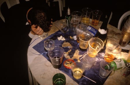 A typically quiet night out in the 1980s.