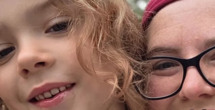 a woman and a child
