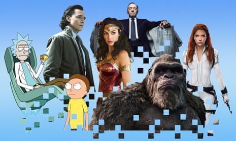 Streamed gems … Rick and Morty, Loki, Wonder Woman, House of Cards, Godzilla vs Kong and Black Widow.